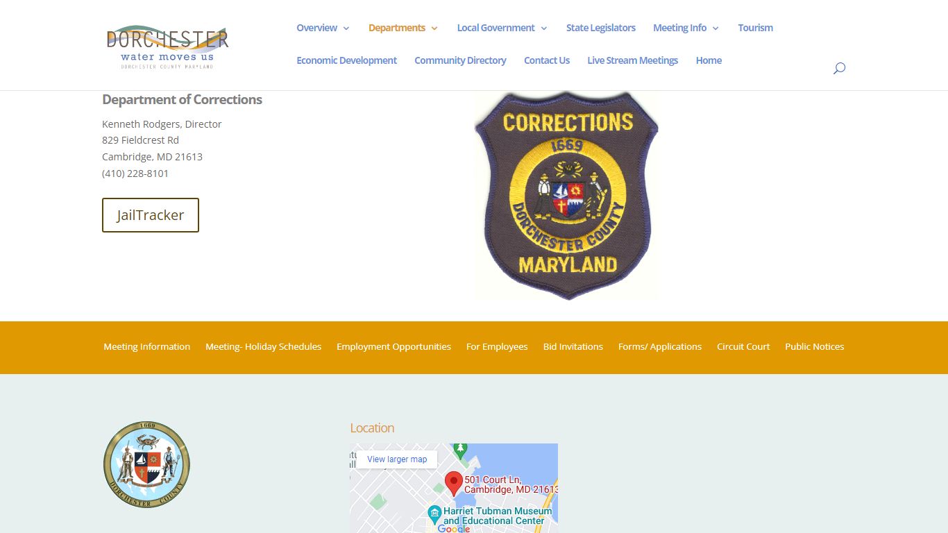 Department of Corrections | Dorchester County Government